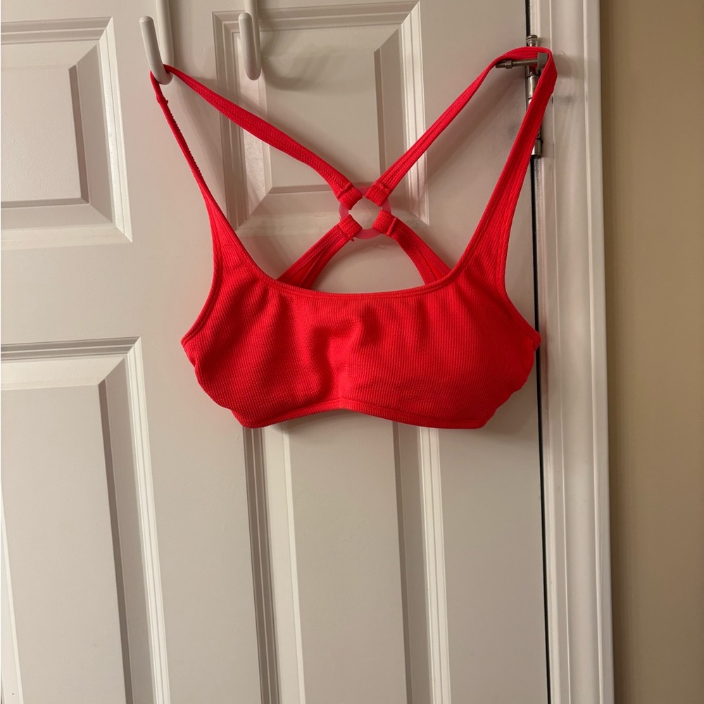 Xhilaration Hot Pink Cross-Back Swim Top